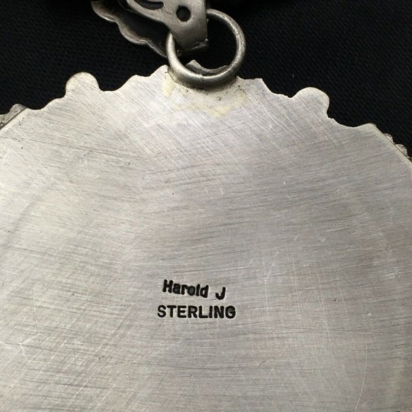 Navajo Sterling Silver Necklace Pendant Length 20 - Picture 10 of 12